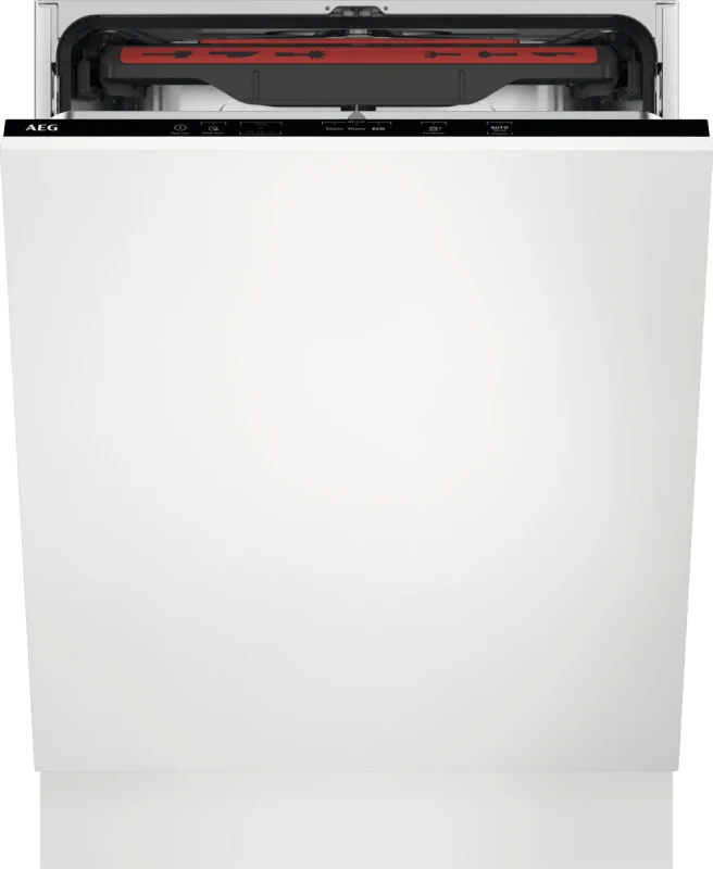 Image of AEG AirDry FSB54907Z Integrated Full Size Dishwasher - Black Control Panel with Sliding Door Hinge Kit - C Rated