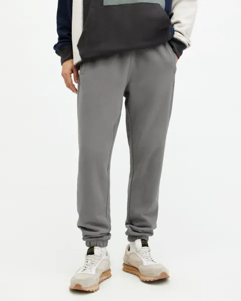 Image of AllSaints Raven Cuffed Slim Fit Ramskull Sweatpants