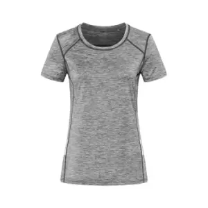 Image of Stedman Womens/Ladies Reflective Recycled Sports T-Shirt (M) (Heather)