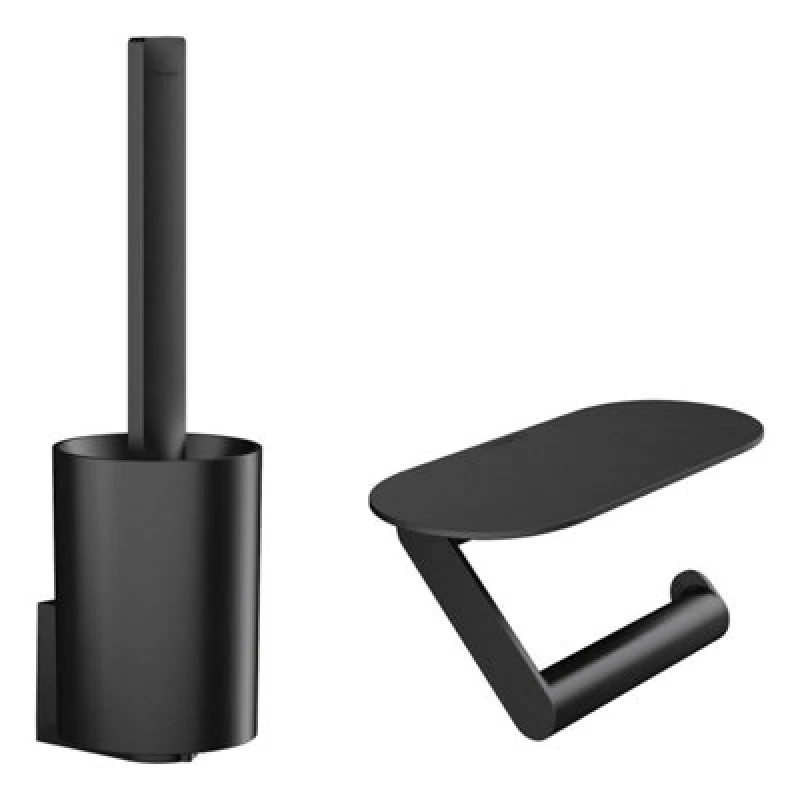 Image of Hansgrohe Hansgrohe - WallStoris Toilet bundle, Matt Black (27969670) 27969670