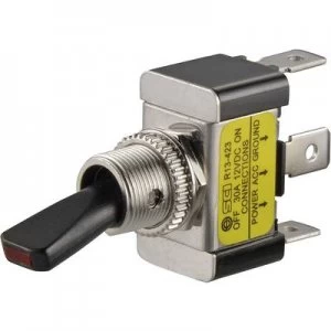 Image of SCI Car toggle switch R13 423L RED 12 Vdc 30 A 1 x OffOn latch