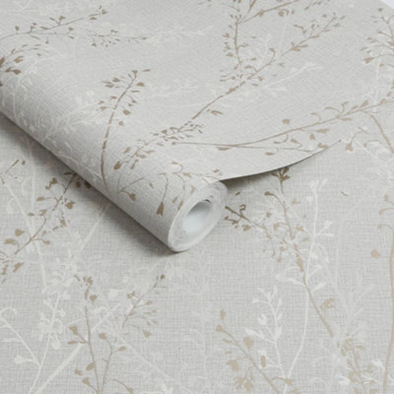 Image of Boutique Boutique Breeze Sprig Floral Wallpaper in Cream Size: 10000mm_x_520mm Cream 10000mm_x_520mm Unisex 5011583659122