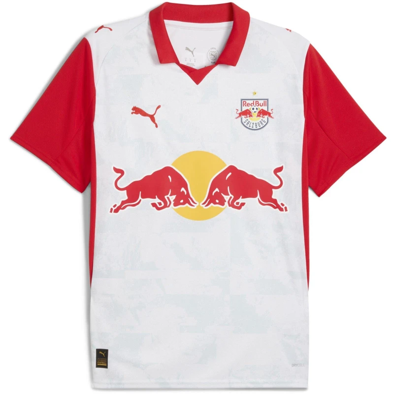 Image of Puma Red Bull Salzburg Home Shirt 2025 2026 Adults White/Red male XL