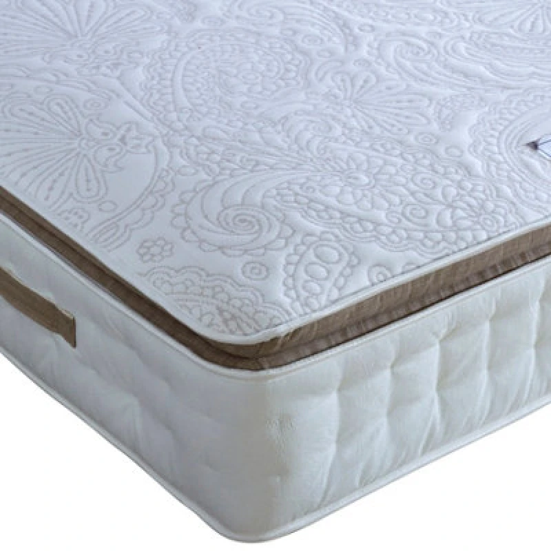 Image of Bedmaster Bedmaster Windsor 3000 Pocket Sprung Pillow Top Mattress in White Size: Small Single White Small Single Unisex 0764283935991