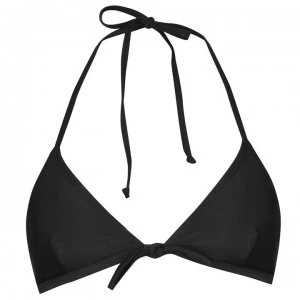 Image of Vero Moda Vero Peace Halter Bikini Top - BLACK