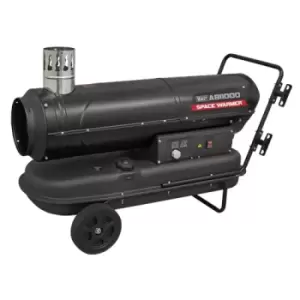 Image of Sealey Indirect Space Warmer Kerosene/Diesel Heater 102,000Btu/hr with Wheels