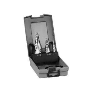 Image of Bosch 2608587426 Step Drill HSS Triangle Shank Set 4-12/ 4-20/ 6-3...