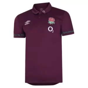 Image of Umbro Werder Bremen England Polo Shirt Mens - Purple