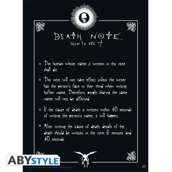 Image of Death Note - Rules Small Poster