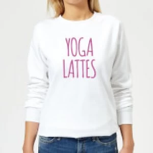 Image of Yoga Lattes Womens Sweatshirt - White - 4XL