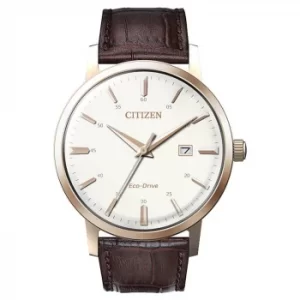 Image of Citizen Mens Dark Brown Leather Bracelet Watch