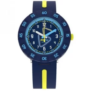 Image of Childrens Flik Flak Yellow Tube Watch Z