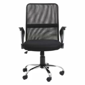 Image of Interiors by PH Black Office Chair with Arms, black