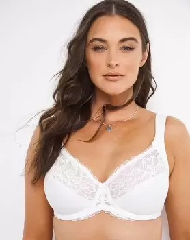 Image of Triumph Modern Lace & Cotton Wired Bra