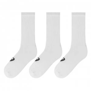 Image of Asics Crew Three Pack Socks Mens - White