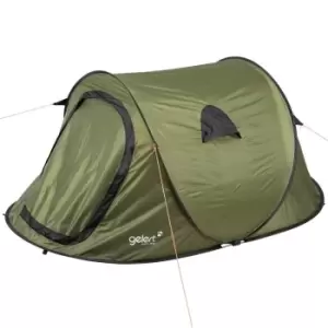 Image of Gelert Pop Up 2 Man Tent - Green