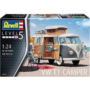 Image of VW T1 Camper 1:24 Scale Level 5 Revell Model Kit