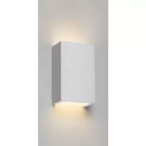 Image of Knightsbridge - G9 Cuboid Up and Down Plaster Wall Light White 230V IP20 40W