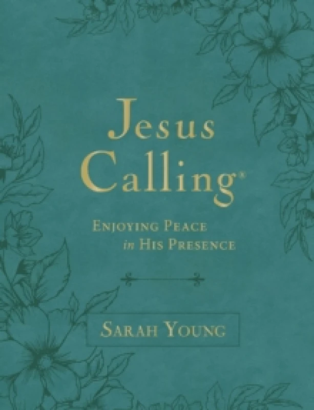 Image of Jesus Calling, Large Text Teal Leathersoft, with Full Scriptures : Enjoying Peace in His Presence (A 365-Day Devotional) The Perfect Christian Gift f