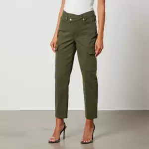 Image of Good American Good Army Cuffed Denim Jeans - US 12/UK 16