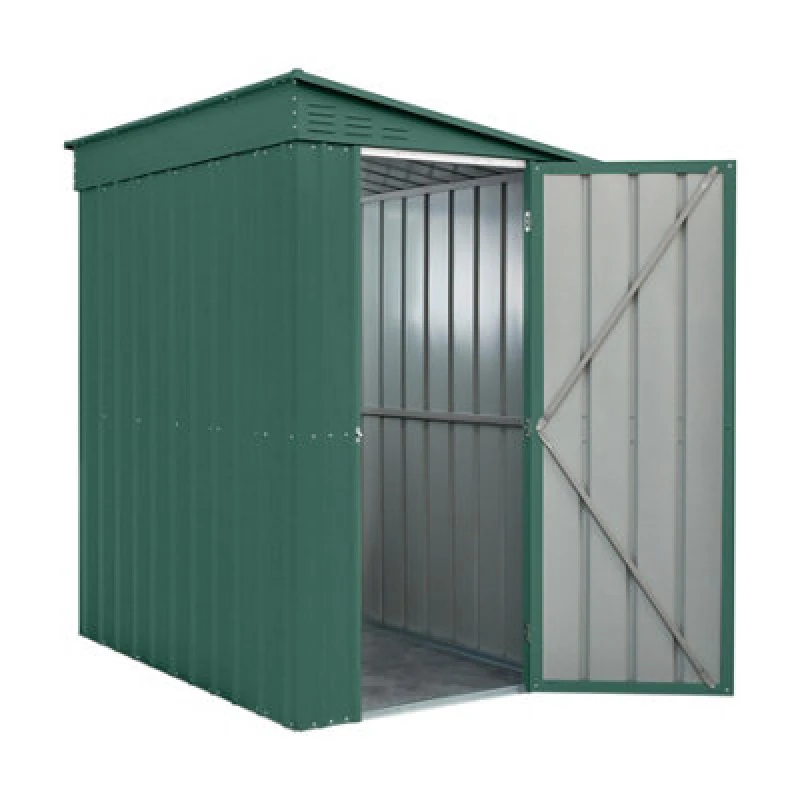 Image of Mercia Globel 4 x 6 Lean-to Green Metal Shed, Green ESDXL20MET226