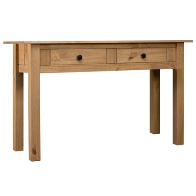 Image of vidaXL Solid Wood Pine Console Table Panama Range Drawers Sideboard Hall Table