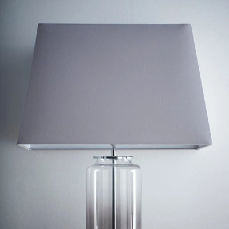 Image of K Living Kliving 21" Modern Grey Rectangle Light Shade For Ceiling Pendant