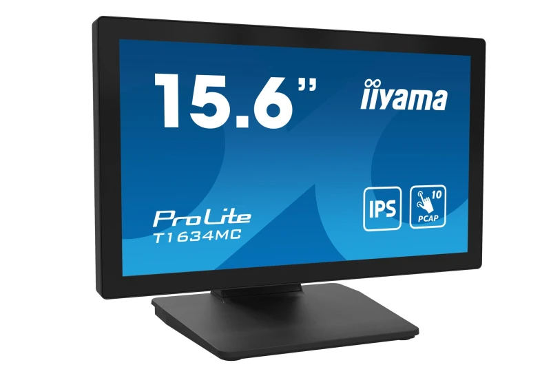 Image of iiyama iiyama ProLite T1634MC-B1S computer monitor 39.6cm (15.6") 1920 x 1080 pixels Full HD LED Touch Screen Black T1634MC-B1S
