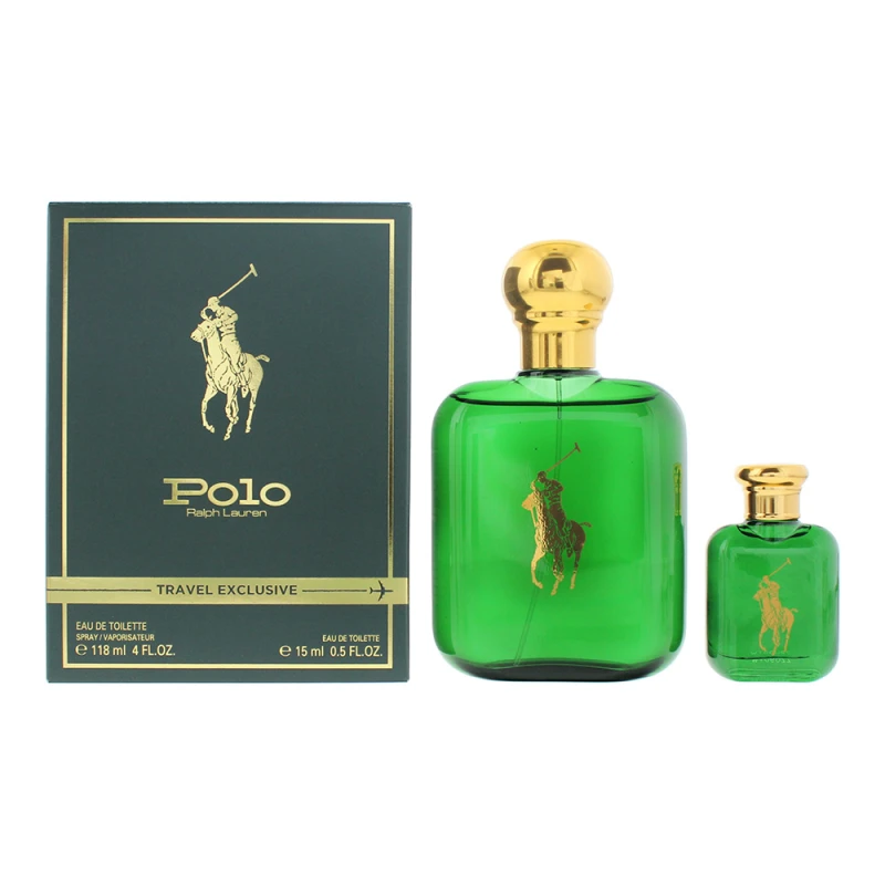 Image of Ralph Lauren Polo Green 2 Piece Gift Set: Eau de Toilette 118ml - Eau de Toilette 15ml