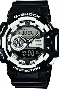 Image of Mens Casio G-Shock Alarm Chronograph Watch GA-400-1AER