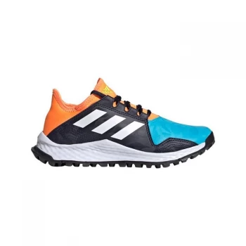 Image of adidas Hockey Youngstar Ink Shoes Juniors - Cyan/Black