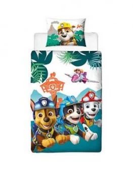 Image of Paw Patrol Paw Patrol Dino Rescue Duvet Set - Single (Panel)