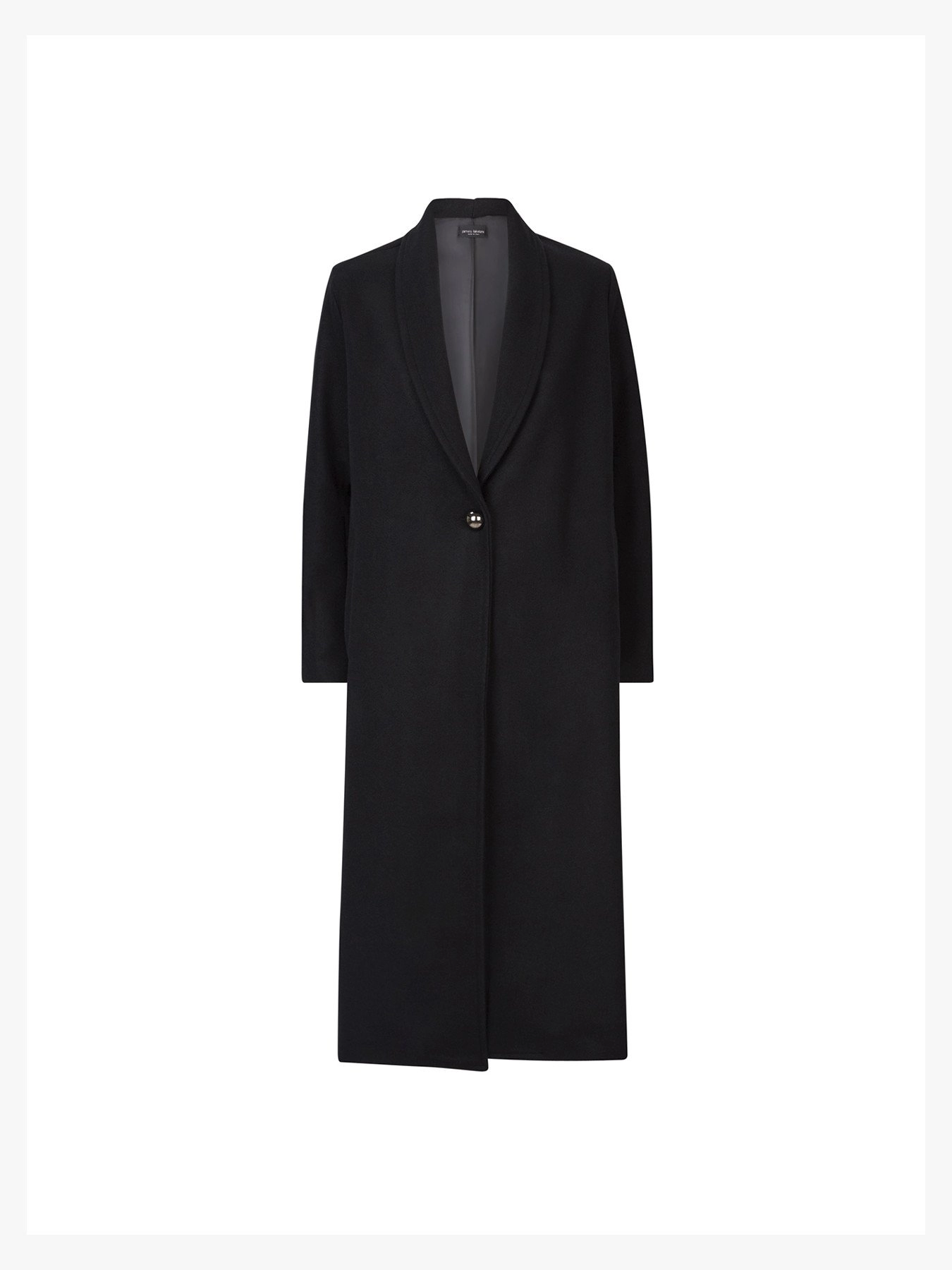 Image of James Lakeland Black 1 Button Coat - 8