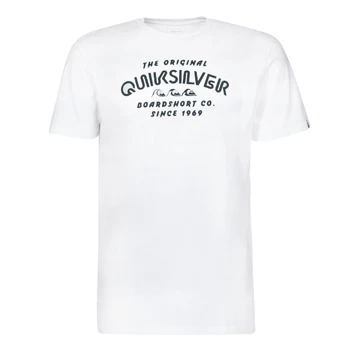 Image of Quiksilver WIDER MILE SS mens T shirt in White - Sizes S,M,XS
