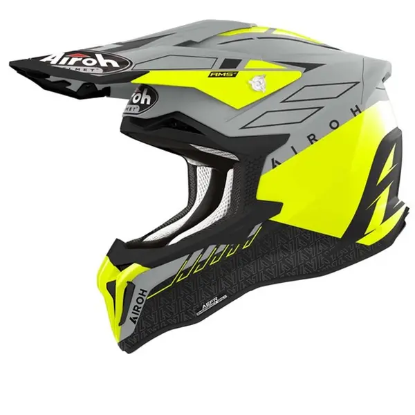 Image of Airoh Strycker Skin Yellow Matt Offroad Helmet L