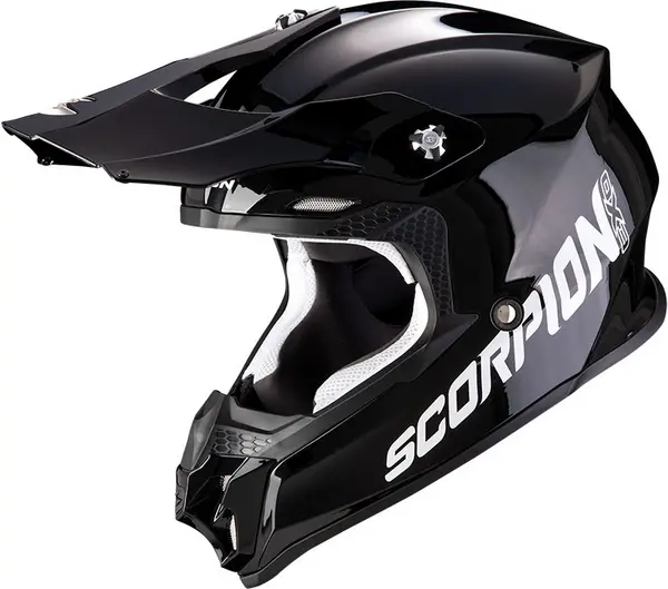 Image of Scorpion VX-16 Evo Air Solid Motocross Helmet, black, Size XS