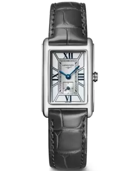 Image of Longines DolceVita White Dial Leather Strap Womens Watch L5.255.4.75.2 L5.255.4.75.2