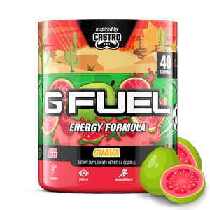 Image of G Fuel Castros Guava Tub (40 Servings) Elite Energy and Endurance Formula