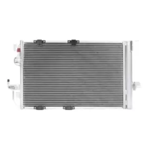Image of RIDEX Condenser 448C0018 AC Condenser,Condenser, air conditioning OPEL,CHEVROLET,VAUXHALL,ZAFIRA B (A05),Astra H Caravan (A04),Zafira A (T98)