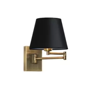 Image of GUrkovo Sconce Wall Lamp 1 Light Bronze-Black