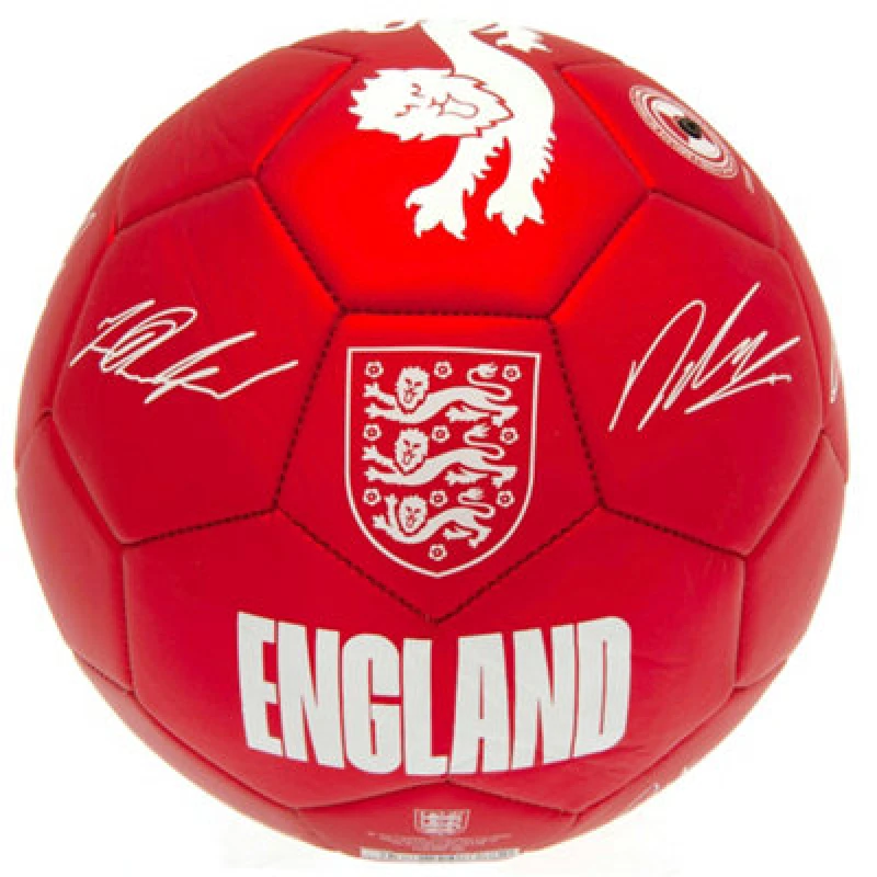 Image of England Fa Signature Football Red (5)