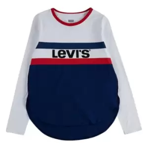 Image of Levis Infant Long Sleeve T-Shirt - White