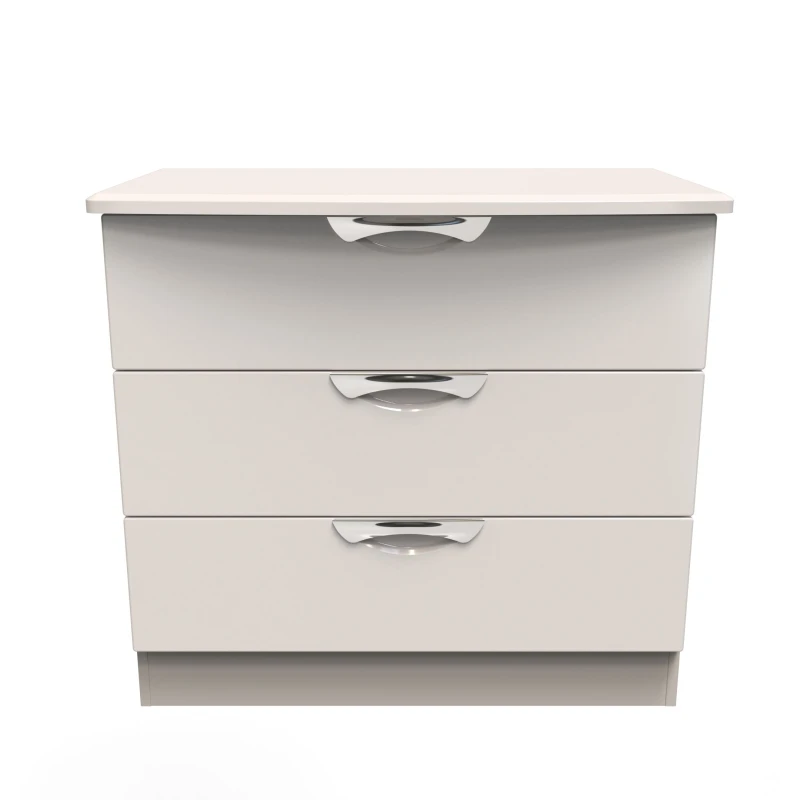 Image of Ready Assembled 2 U Holborn 3 Drawer Chest (Ready Assembled) in Taupe Size: Medium Taupe Unisex Medium
