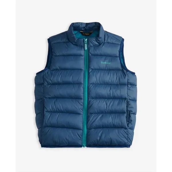 Image of Barbour Boys Trawl Gilet - Blue 7 - 8 Years