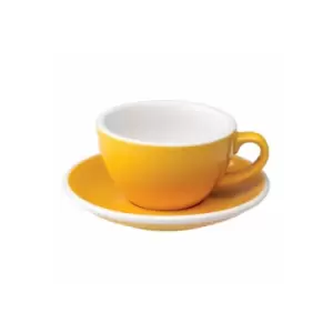 Image of Cappuccino cup with a saucer Loveramics Egg Yellow, 200ml