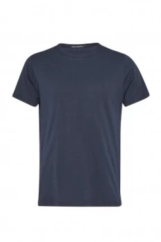 Image of Mens French Connection Classic Cotton Crew T Shirt Marine