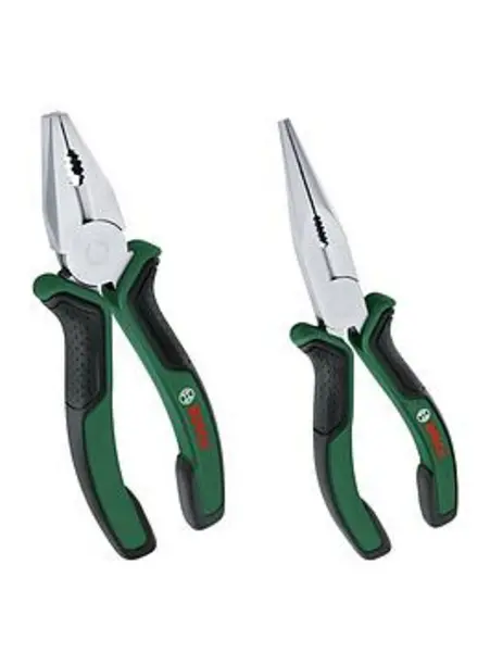 Image of Bosch 2 Piece Combination and Long Nose Pliers Set