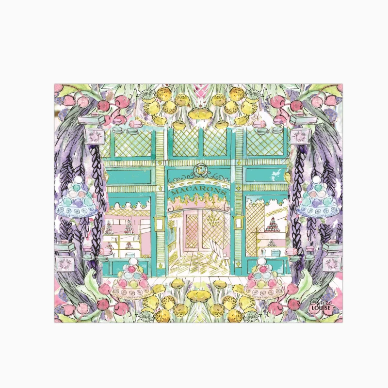 Image of Claire Louise Laduree In Full Bloom Glass Kitchen Splashback Size: 700mm x 750mm Multicolor Unisex 700mm x 750mm