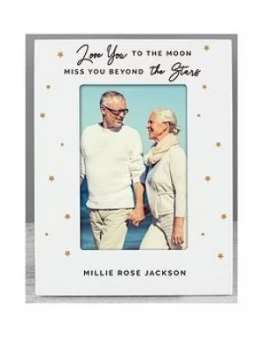Image of Personalised Love You To The Moon Memorial Photo Frame
