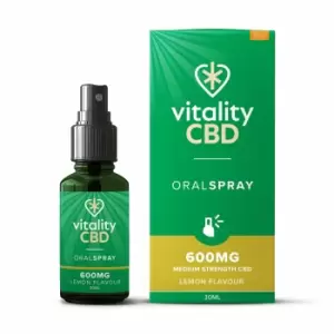 Image of Vitality CBD Lemon 600mg CBD Oral Spray 30ml